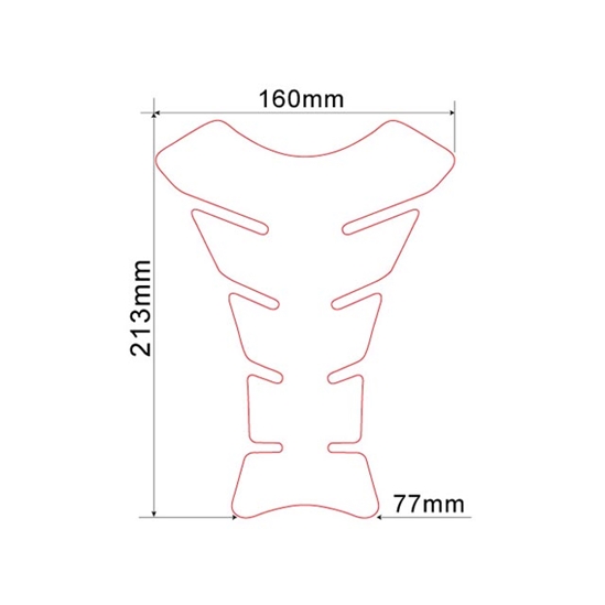 KEITI TSZ-606C tankpad - R černý čirý