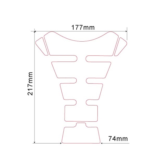 KEITI KT1340 tankpad - žluté plameny