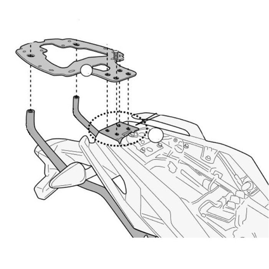 KAPPA KR5125 nosič kufru BMW G 310 R (17-20)